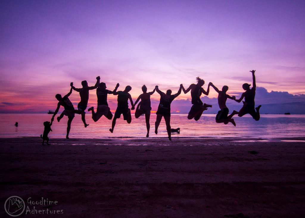 sunset jump