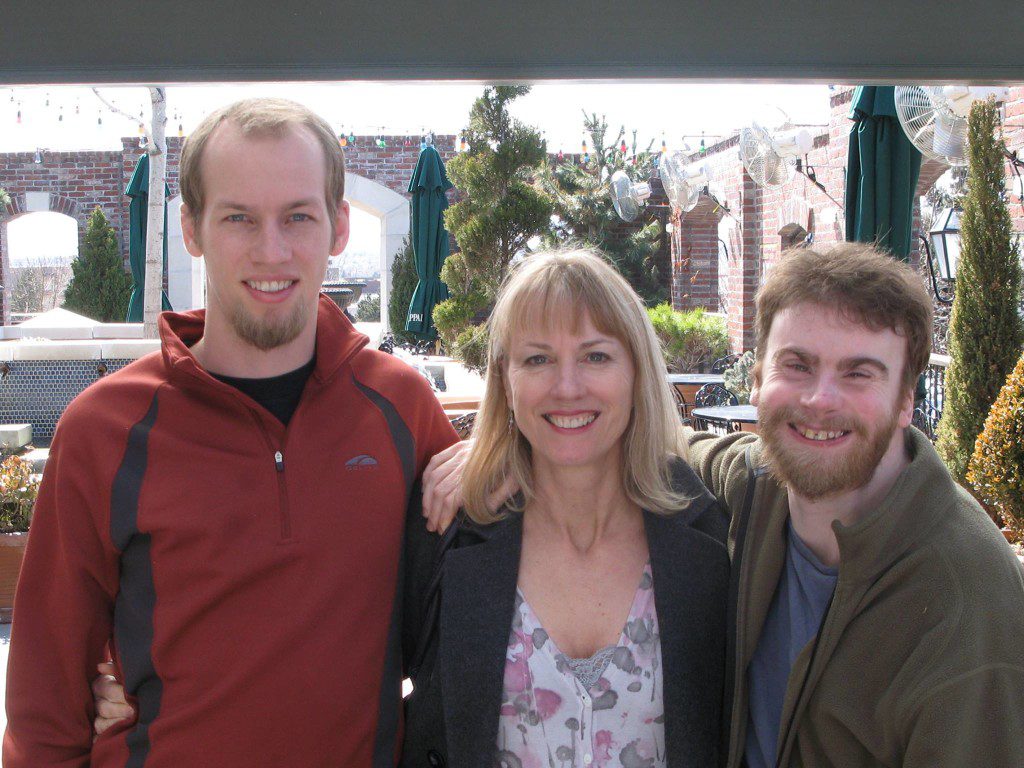 Me, my mom, and my brother Colin a few years ago.