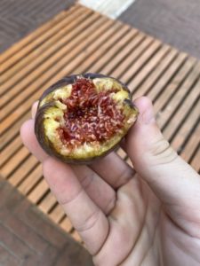 Fig with a bite