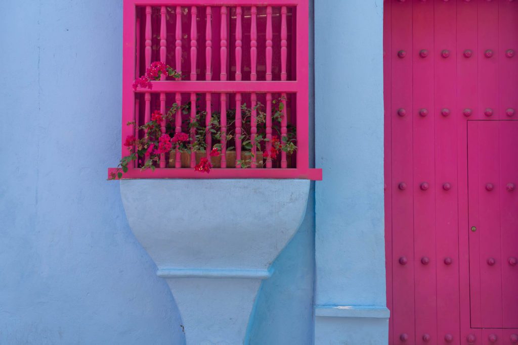 Colorful architecture in Cartagena